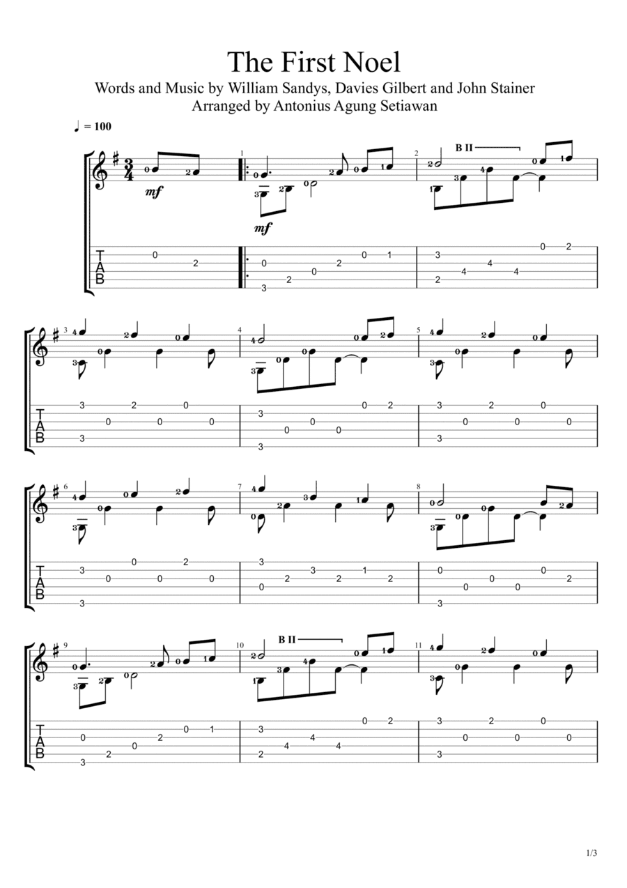 The First Noel (arr. Antonius Agung Setiawan)