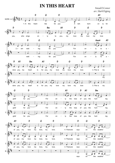 In This Heart (arr. Mark Pepping)