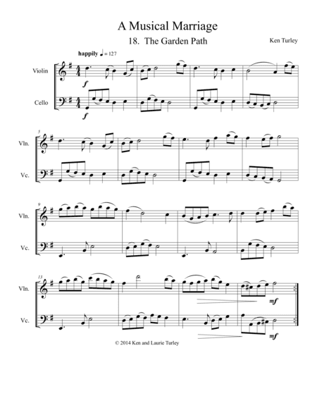 String Duo No 18 from A Musical Marriage "The Garden Path"
