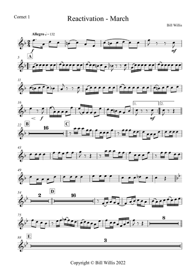 Reactivation - March for Brass Ensemble