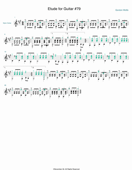 Etude for Guitar #79
