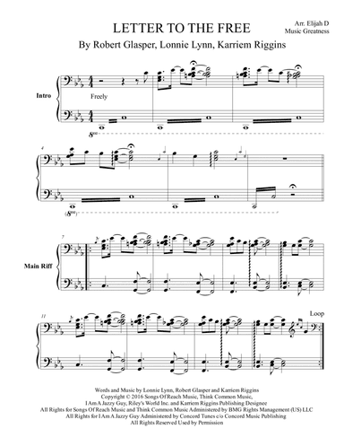 Letter To The Free (arr. Music Greatness)