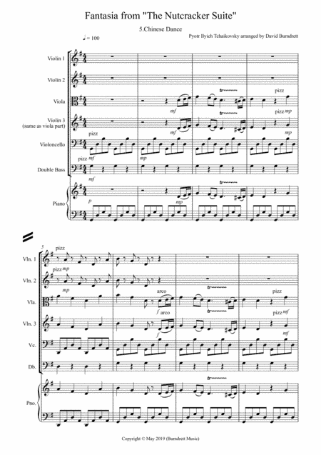 Chinese Dance (Fantasia from Nutcracker) for String Orchestra (arr. David Burndrett)
