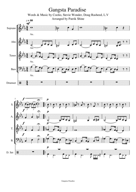 Gangsta's Paradise (arr. Patrik Shine)