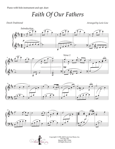 Faith Of Our Fathers (arr. Lorie Line)