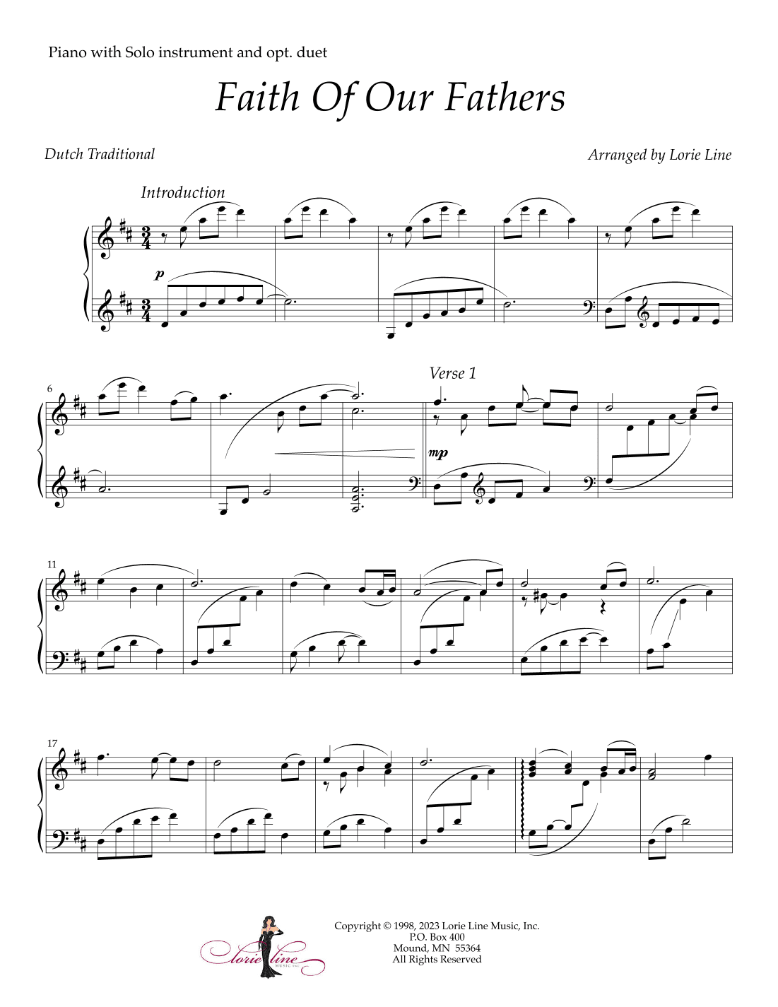 Faith Of Our Fathers (arr. Lorie Line)
