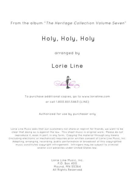 Holy, Holy, Holy (arr. Lorie Line)