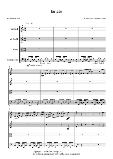 Jai Ho (arr. Martin Ash)