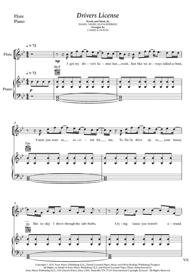 Drivers License (arr. Cássio Silva Chaves)