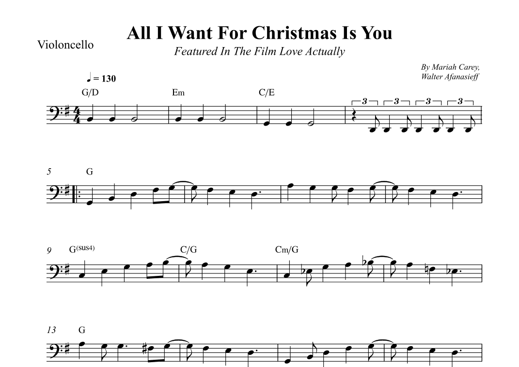 All I Want For Christmas Is You (arr. Wesley S. SIlva)