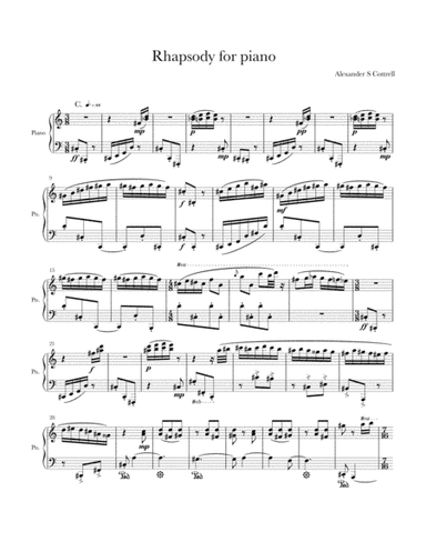 Rhapsody for piano