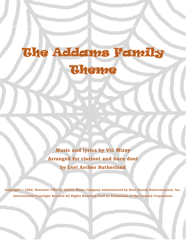 The Addams Family Theme (arr. Lori Archer Sutherland)