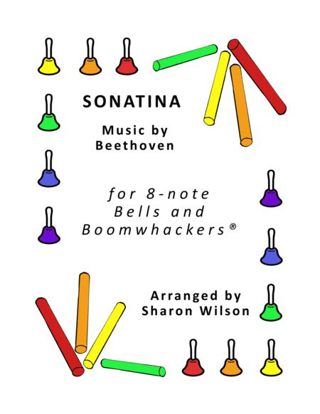 Sonatina for 8-note Bells and Boomwhackers® (with Black and White Notes) (arr. Sharon Wilson)