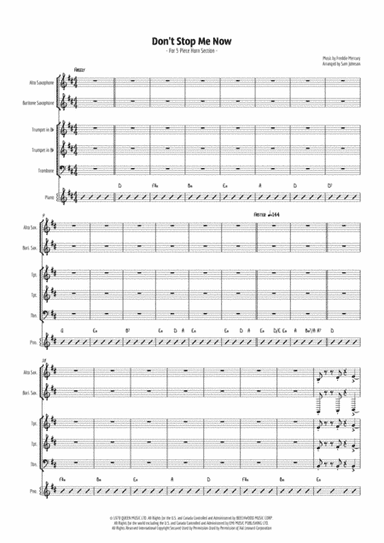 Don't Stop Me Now (arr. Sam Johnson)
