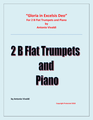 Gloria in Excelsis Deo  - for 2 Trumpets in B Flat and Piano (arr. Raymond Fenech)