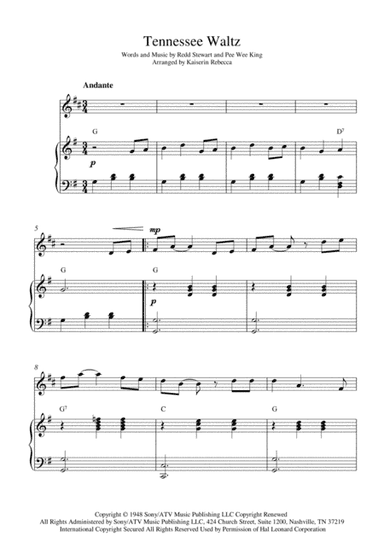 Tennessee Waltz (arr. Kaiserin Rebecca)