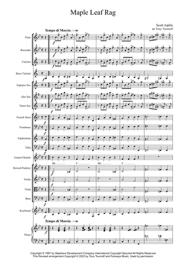 Maple Leaf Rag (arr. Tony Tournoff)