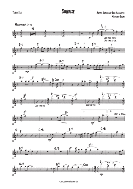 Sunrise (arr. Maurizio Leoni)