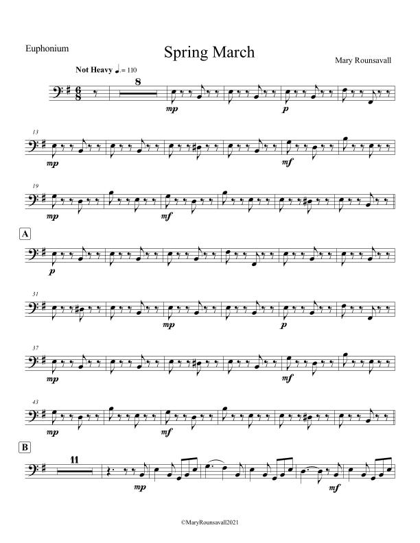 Spring March: EUPHONIUM PART
