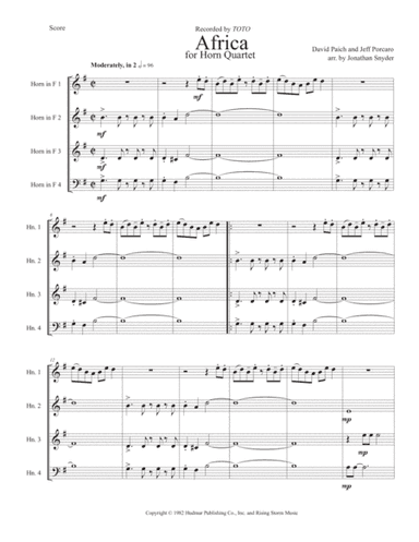 Africa (arr. Jonathan Snyder)