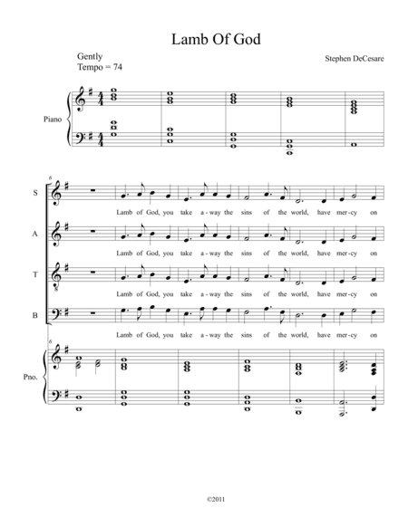 Lamb Of God (from "Mass of the Angels")