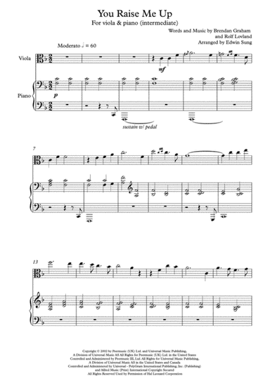 You Raise Me Up (arr. Edwin Sung)