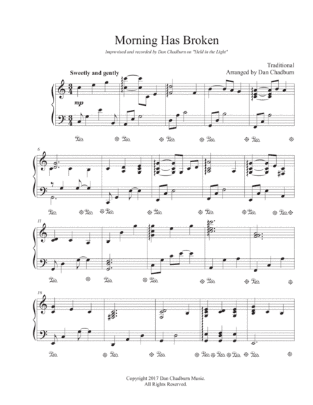 Morning Has Broken (arr. Dan Chadburn)