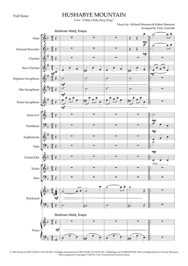 Hushabye Mountain (arr. Tony Tournoff)