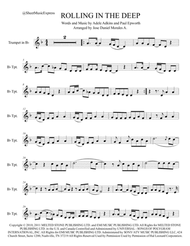 Rolling In The Deep (arr. Jose Daniel Morales A.)