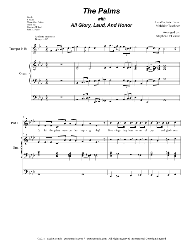 The Palms (with "All Glory, Laud, and Honor") (2-part choir) (arr. Stephen DeCesare)