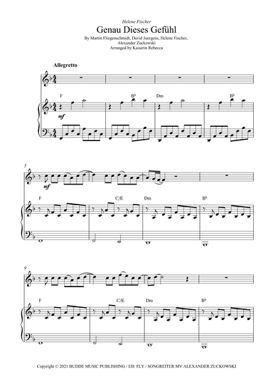 Genau Dieses Gefuehl (arr. Kaiserin Rebecca)