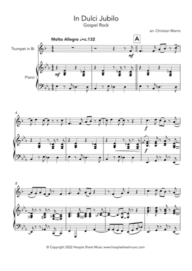 In Dulci Jubilo, Gospel Rock (arr. Christian Morris)