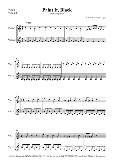Paint It, Black (arr. Wesley S. SIlva)