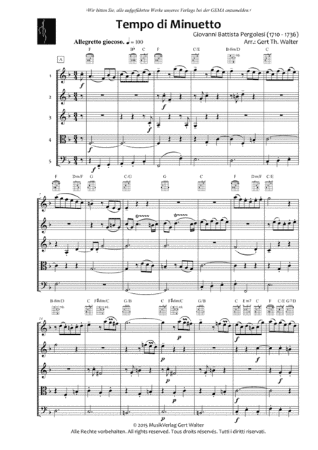 Menuet (arr. Gert Th. Walter)