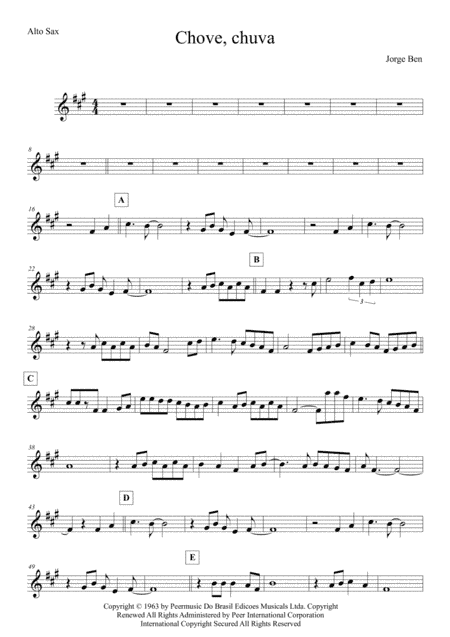 The Constant Rain (chove Chuva) (arr. Anderson Quevedo)