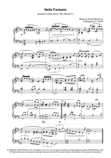 Nella Fantasia (arr. P. Petrof)
