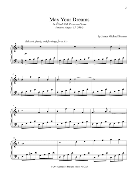 May Your Dreams (Be Filled With Love and Peace)