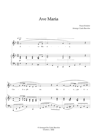 Ave Maria - Schubert F Major (arr. Cadu Barcelos)
