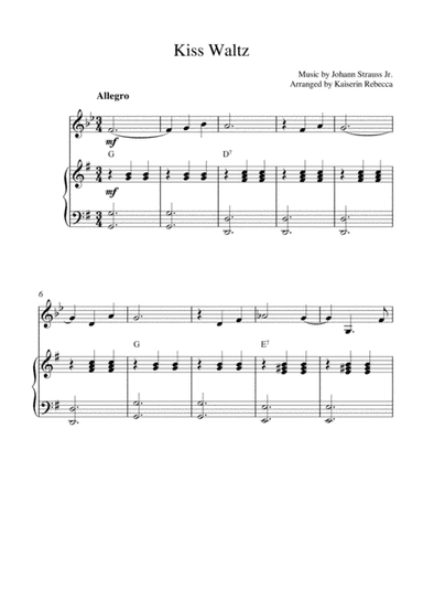 Kiss Waltz (arr. Kaiserin Rebecca)