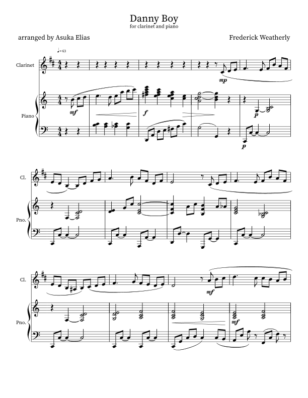 Danny Boy (arr. Asuka Elias)