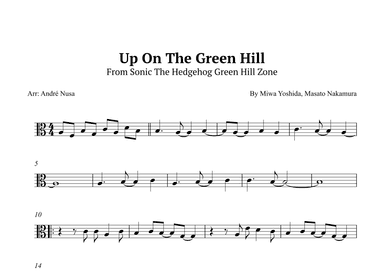 Up On The Green Hill From Sonic The Hedgehog Green Hill Zone (arr. André Nusa)