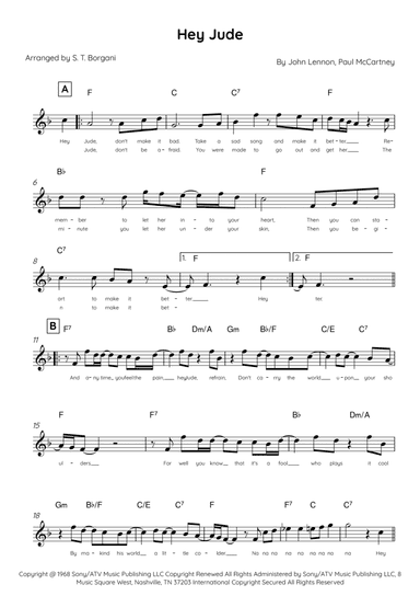 Hey Jude (arr. S. T. Borgani)