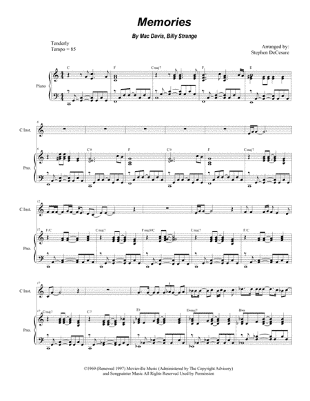 Memories (arr. Stephen DeCesare)