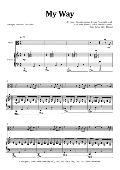 I Did It My Way (arr. Glauco Fernandes)