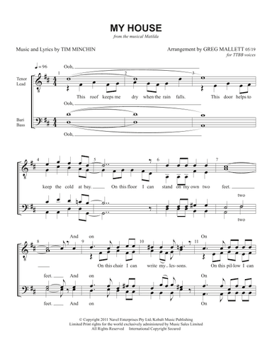 My House (arr. Greg Mallett)
