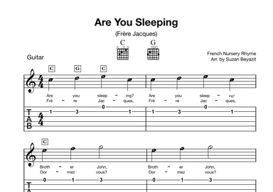 Are You Sleeping (Frere Jacques) (arr. Suzan Beyazit)