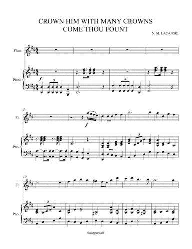Crown Him With Many Crowns and Come Thou Fount (arr. Nick Lacanski)