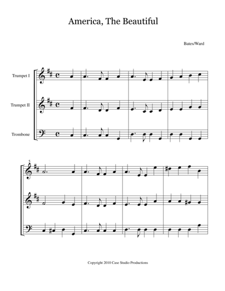 Hymns For Brass Trio Book I (arr. Case Studio Productions)