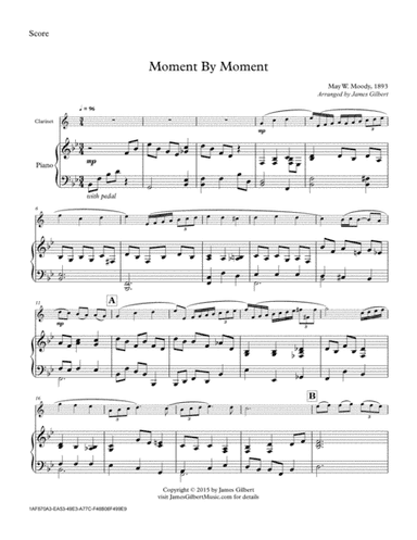 Moment By Moment (arr. James Gilbert)