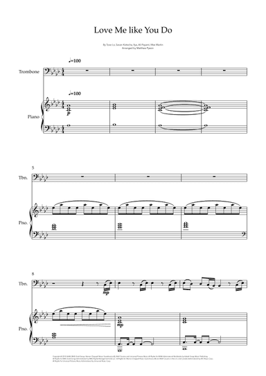 Love Me Like You Do (arr. Matthew pyeon)